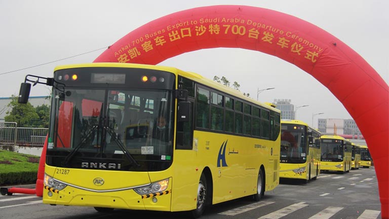 700 unités de bus Ankai arriveront en Arabie Saoudite pour l'opération