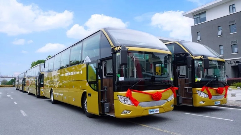Les bus touristiques Ankai A6 et A8 livrés au client de Changsha