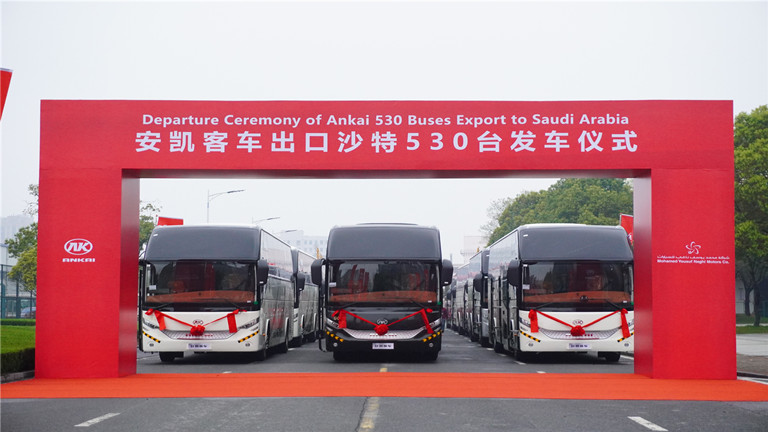 530 unités de bus Ankai rejoignent le réseau de transports publics en Arabie Saoudite