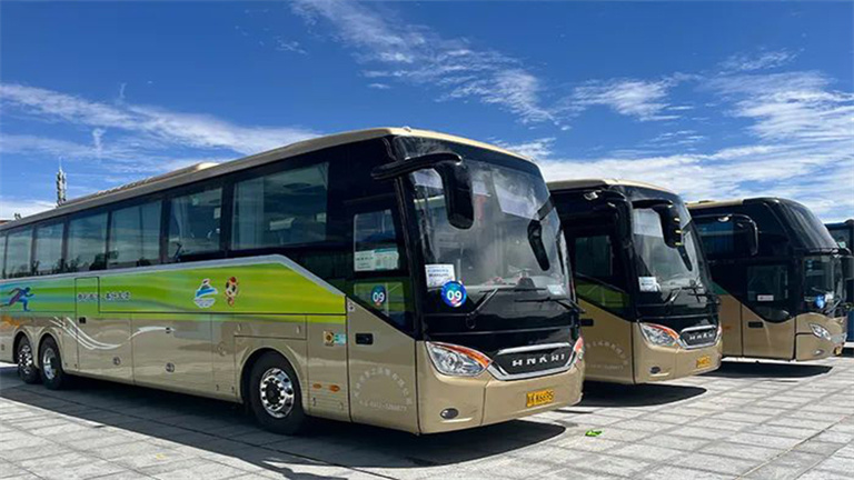 Les bus Ankai commencent à desservir la 17e réunion sportive provinciale du Shaanxi
