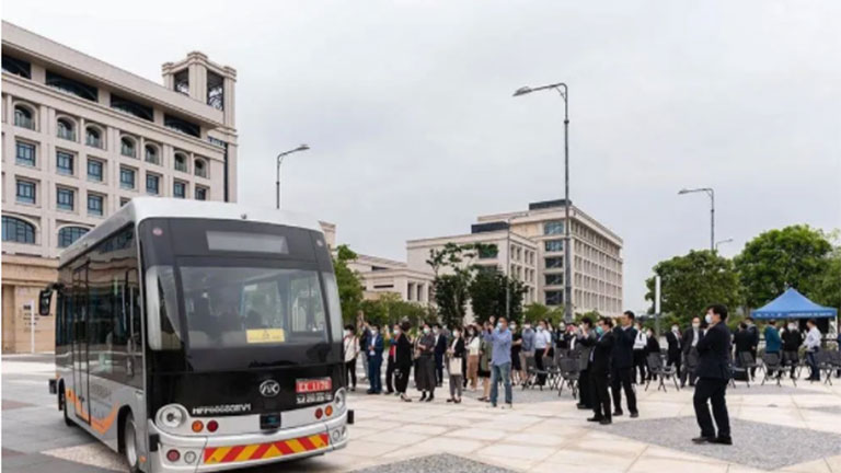  Macao premier auto-conduite bus a atterri à l'université de Macao, qui  marque? 