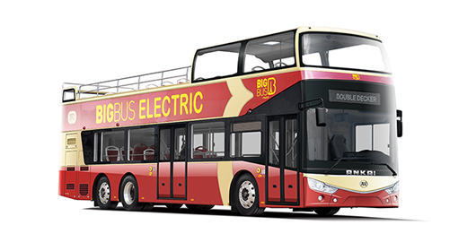 bus de tourisme électrique à impériale Ankai